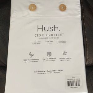 Hush Iced 2.0 Bamboo Cooling Queen Bedsheets.- brand new. Never used